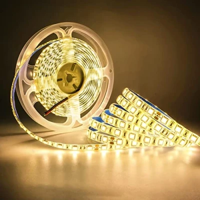 Afbeelding van Tesfish 5m/Roll DC 24V 5050 Warm Wit 3200K LED Strip Waterdicht IP65 300 LEDs SMD Lichtstrip