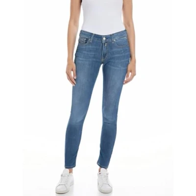 Afbeelding van Replay New Luz Powerstretch Skinny fit jeans voor dames, 009, medium blue., 30W x 32L