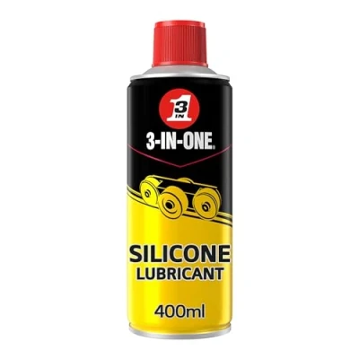 Afbeelding van 3 IN ONE Siliconenspray door 400 ml Multi oppervlak smering Vermindert wrijving en slijtage, Anti stick release spray Stoot stof vuil af Droogt snel Beschermt tegen vocht