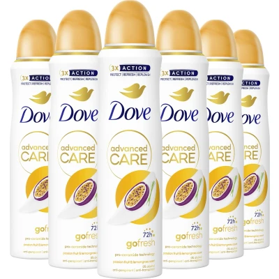 Afbeelding van 6x Dove Deodorant Spray Passievrucht &amp; Citroengras 150 ml