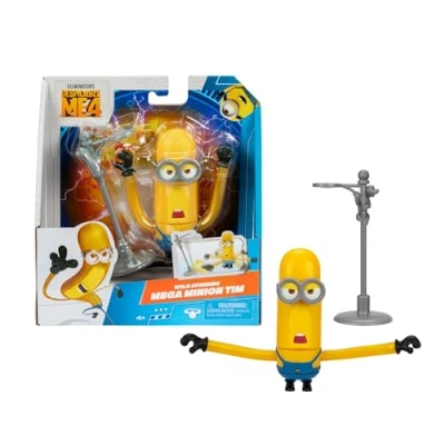 Afbeelding van DM4 Despicable Me 4, Minion Tim, actiefiguur met unieke accessoires, grootte 10 cm, leeftijd 3 jaar, beroemd (MN403200)