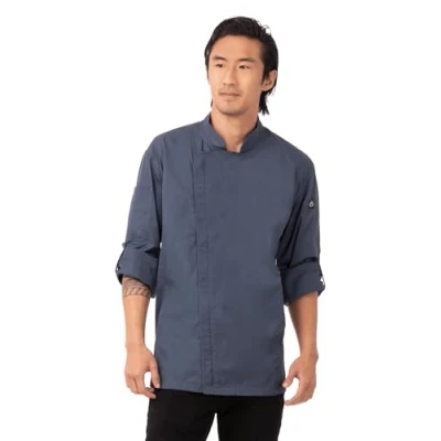 Afbeelding van Chef Works Hartford jas voor heren, Blauw, XL