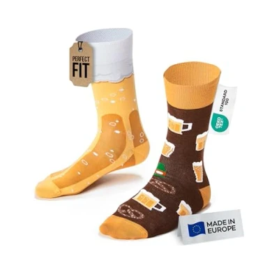 Afbeelding van Many Mornings sokken Bier maat 43 46 Halfhoge Katoen Suitable Herenkleding