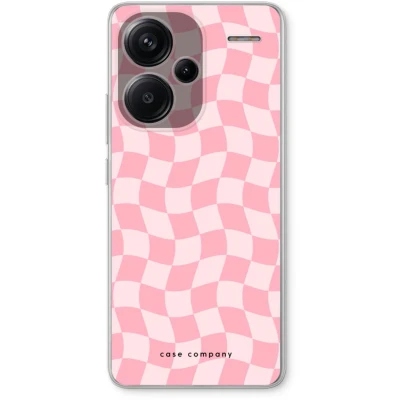 Afbeelding van Case Company® hoesje geschikt voor Xiaomi Redmi Note 13 Pro plus Grid Roos Soft Cover Telefoonhoesje Bescherming aan alle Kanten en Schermrand