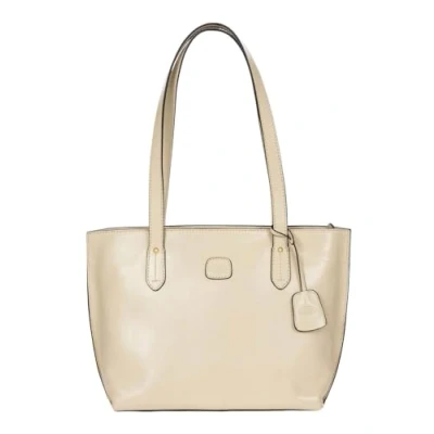 Afbeelding van BRIC&#039;S Leren Schoudertas Shopper Volterra Shopping Ivory Crème