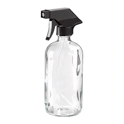 Afbeelding van Elliott 480 ml helder glazen spuitfles, vervaardigd van gerecycled glas en voorzien een vergrendelende trigger actie spuitmechanisme, ideaal voor gebruik het reinigen, water geven planten