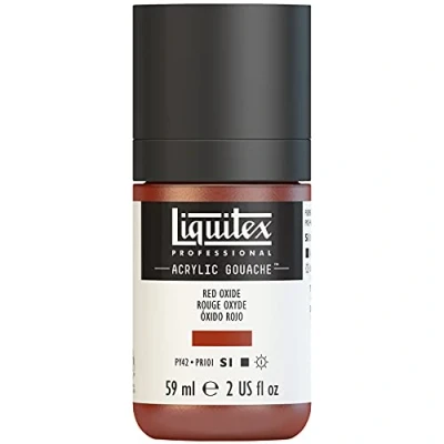 Afbeelding van Liquitex 2059335 Professional Acrylic Gouache, acrylverf met gouache eigenschappen, lichtecht, watervast 59ml Fles, Red Oxide