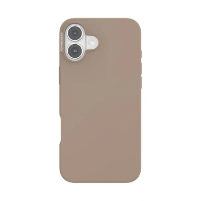Afbeelding van PopSockets iPhone 16 Plus hoesje, compatibel met MagSafe, telefoonhoesje voor Plus, draadloos opladen, alleen hoesje Latte