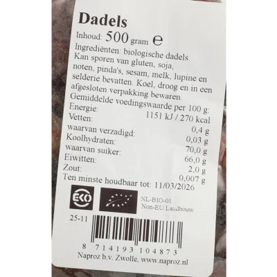 Afbeelding van Its Amazing Dadels 500GR
