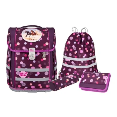 Afbeelding van McNeill Schooltas Ergo Perfecto Schoolbag Set 5 delig Ruby Paars