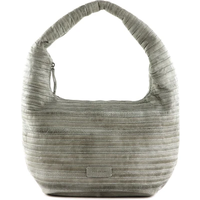 Afbeelding van FREDsBRUDER Leren Schoudertas Lift Hobo Smoke Blue Blauwgrijs