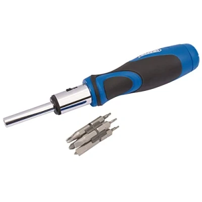 Afbeelding van DRAPER 865/11 ratelschroevendraaier en bit, blauw, set 13