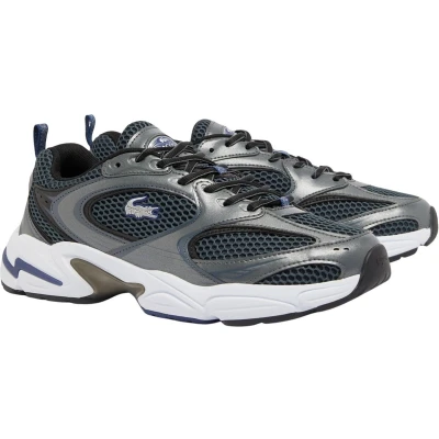 Afbeelding van Lacoste STORM 96 2K 224 2 SMA Heren Sneakers Donkergrijs/Donkerblauw Maat 45