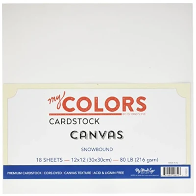 Afbeelding van My kleuren karton 30 x cm 18 canvas Snowbound cartons bundel, wit