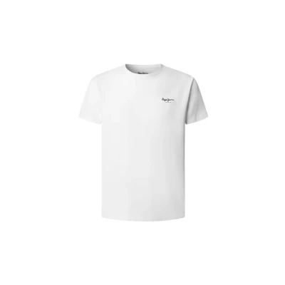 Afbeelding van Pepe Jeans Original Tshirt basic, Heren, Maat: Large, White