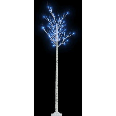 Afbeelding van Kerstboom wilg met 200 blauwe LED&#039;s binnen en buiten 2,2 m