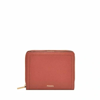 Afbeelding van FOSSIL Leren Portemonnee Logan RFID Small Bifold Nebula Terracotta