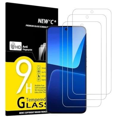 Afbeelding van NEW&#039;C 3 Stuks, Screen Protector voor Xiaomi 13 (6.36 Inch), Gehard Glass Schermbeschermer Film 0.33 mm ultra transparant, resistent