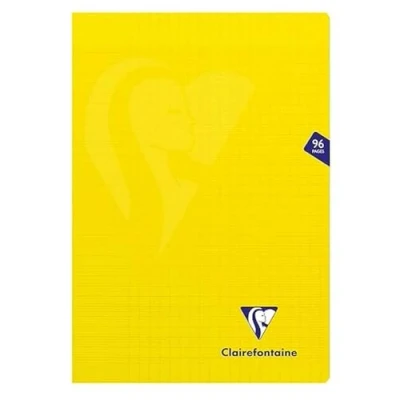 Afbeelding van Clairefontaine 343161C Mimesys Geniet schrift A4 21x29,7 cm 48 Blad geruit Séyès Wit papier 90 g Polypro omslag Geel