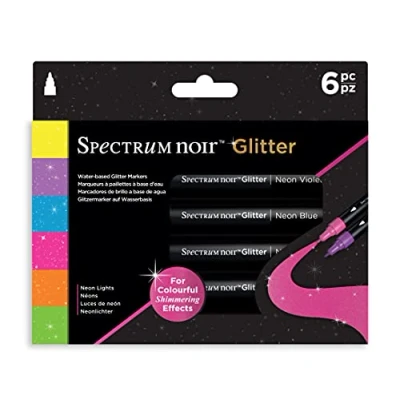 Afbeelding van SN Glitter Marker Neon Lights 6pc