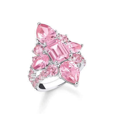 Afbeelding van Thomas Sabo TR2441 051 9 52 Ring Dames 925er Zilver ringmaat