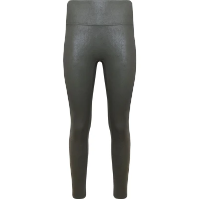 Afbeelding van Magic Leather Look Legging Donkergroen Small Dames