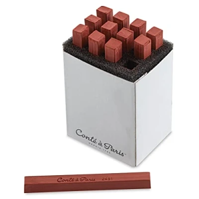 Afbeelding van Conté à Paris 500002 Pastellstifte, Pastellkreide, Rot, 5.9 x 1.0 17.5 cm