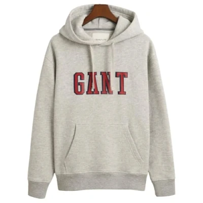 Afbeelding van GANT Hoodie, Heren, Maat: XXL, Grey melange
