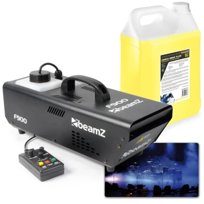 Afbeelding van BeamZ F900 fazer rookmachine 900W met 5 liter rookvloeistof