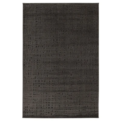 Afbeelding van Design Vloerkleed Relief Vitrum Zwart 160x230 Cm