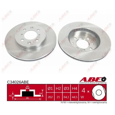 Afbeelding van ABE Remschijven C34026ABE