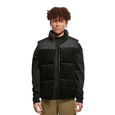 Afbeelding van Urban Classics Cord Mouwloos jacket 5XL Zwart
