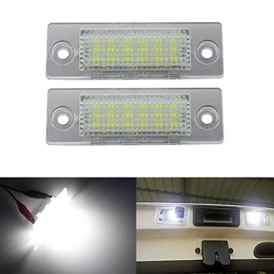 Afbeelding van GOFORJUMP 2 Stks 18 LED 3528 SMD Nummer Kentekenplaat Licht Lamp Auto Styling voor Touran Caddy 3 Golf 5 Plus Jetta Passat B5.5 B6 Sedan