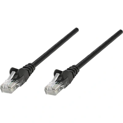 Afbeelding van Intellinet Netwerk Patchkabel, Cat5e, CCA, U/UTP, PVC, Vergulde Contacten, Snagless Cat6, S/FTP, Koper, LSOH 20 m Zwart