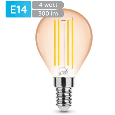 Afbeelding van Modee LED kogel E14 4 28W 1800K filament amber dimbaar LED7420