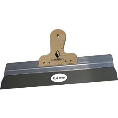 Afbeelding van Super Prof spackmes aluminium 220 mm rvs blad houten greep