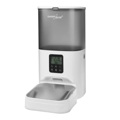 Afbeelding van GreenBlue Automatische Voerbak Voerautomaat 6L Instelbaar voedingsschema USB Wit