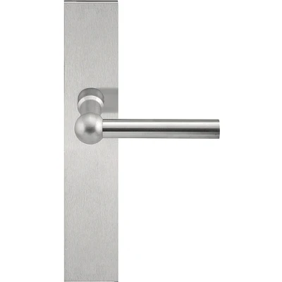 Afbeelding van Formani Deurkruk FERROVIA FVL110P236SFC L model ongeveerd op schild blind mat RVS
