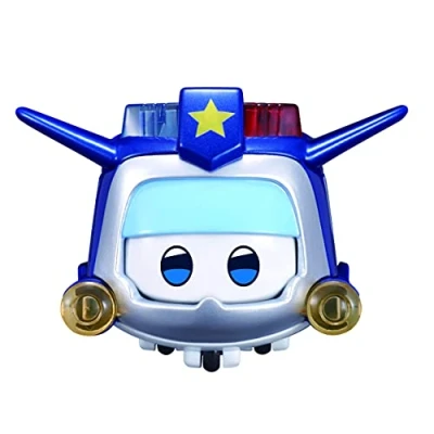 Afbeelding van Super Wings Toys for 3 4 5 6 7 8 9 Year Old Boy Girl, Paul Pet w/Light Facial Expressions Interchanging Gift, Blue