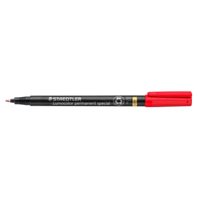 Afbeelding van 10x Viltstift Staedtler Lumocolor 319 special permanent F rood