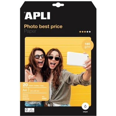 Afbeelding van Paper glossy high bright A4 135gr 20vel