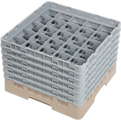 Afbeelding van Cambro Camrack vaatwaskorf met 25 compartimenten max. glashoogte 29,8cm