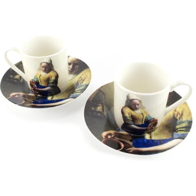 Afbeelding van Espresso set, Vermeer, De Melkmeid, Rijksmuseum