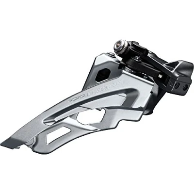 Afbeelding van Shimano Voorderailleur 3 x 10 speed Deore FC M6000 side swing lage klem 40 42T zwart