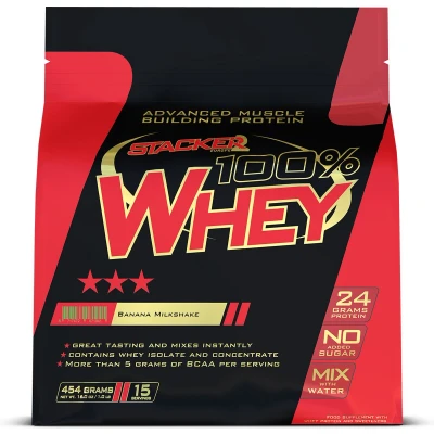 Afbeelding van 100% Whey 454gr Banaan