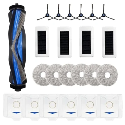 Afbeelding van Vervangende accessoires compatibel met ECOVACS DEEBOT N30 Pro Omni / Omni, reserveonderdelen robotstofzuiger, rolborstels, 6 doeken, stofzakken, zijborstels, 4 filters