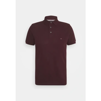 Afbeelding van Tommy Hilfiger SLIM Poloshirt, Heren, Maat: XS, Deep burgundy