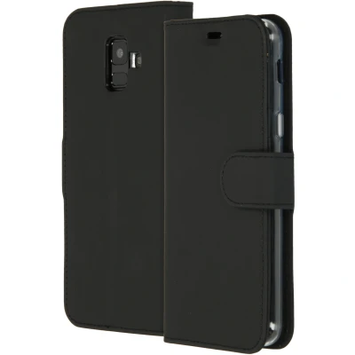 Afbeelding van Samsung Galaxy A6 (2018) Hoesje Kunstleder Accezz Bookcase Zwart Telefoonhoesje