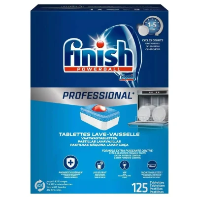 Afbeelding van Finish Vaatwastabletten Professional Powerball 125 Tabletten