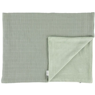 Afbeelding van Trixie Bliss baby wiegdeken fleece 75x100 cm olijfgroen